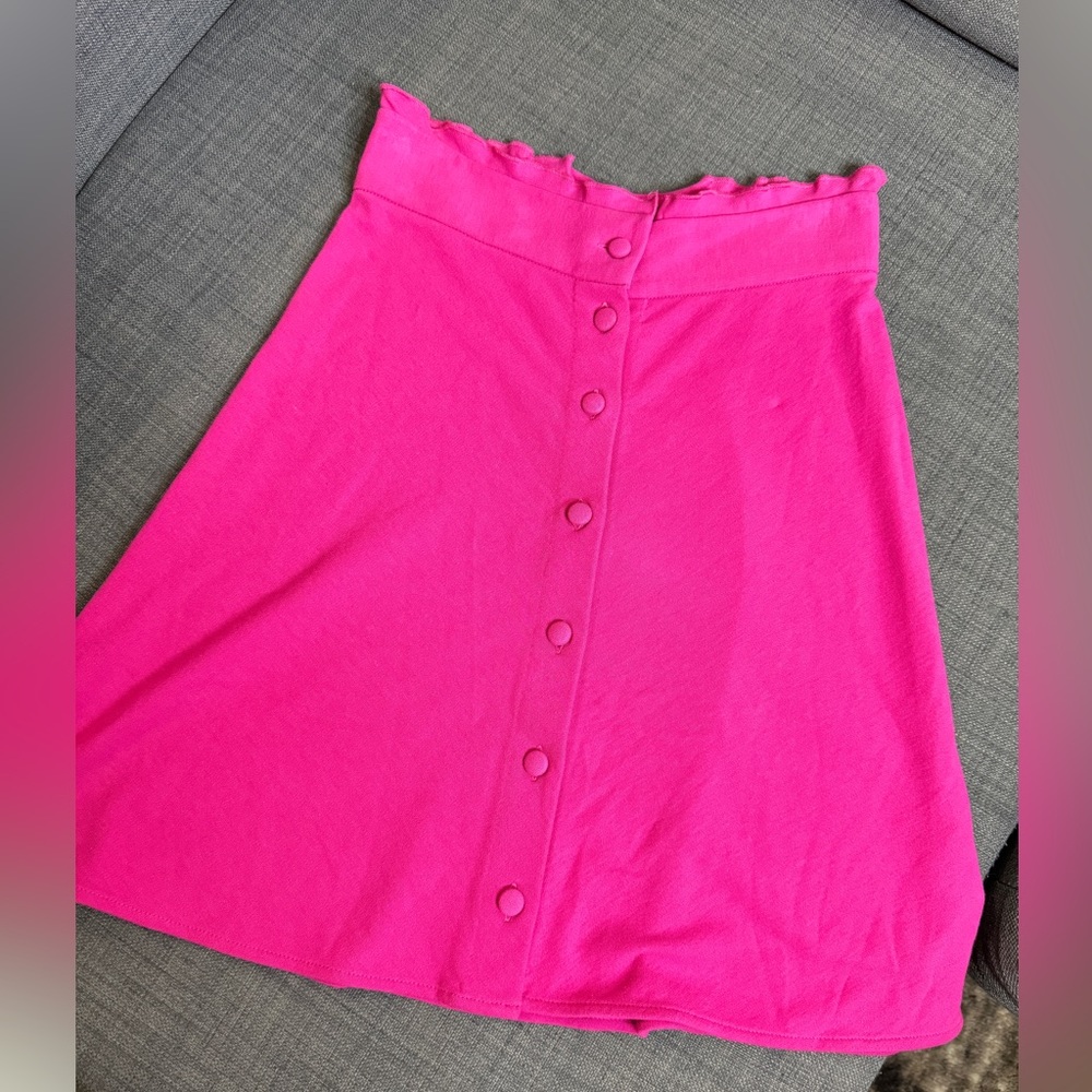 & other stories fuchsia a line short skirt sz 0